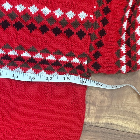 Vintage American Pride Fair Isle Stripe Sweater SMALL Made In USA Unisex - Picture 9 of 9